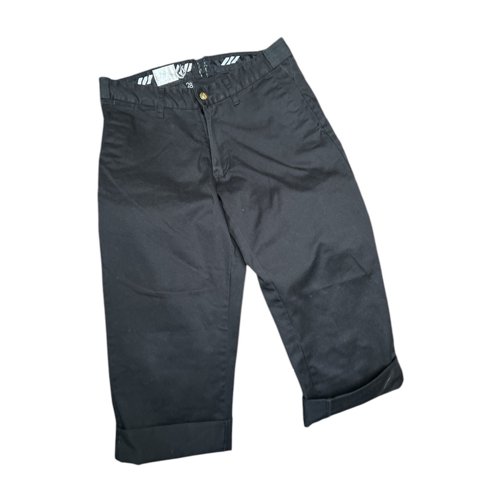 Volcom Stone Corpo Class Collection Black Capris size 28 altered